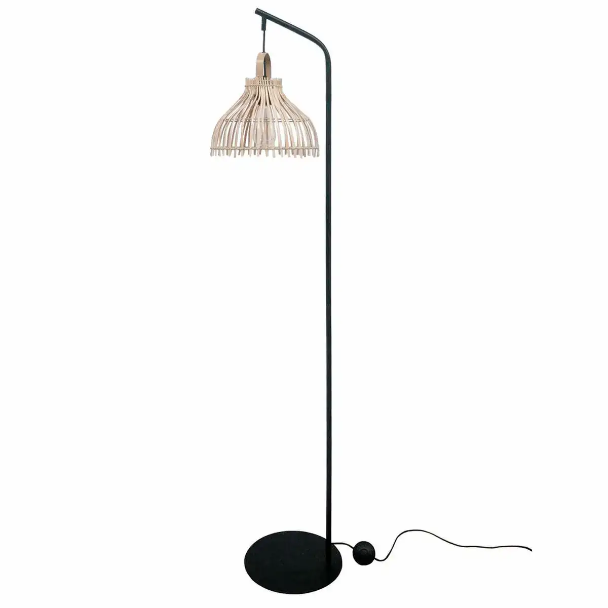 Lampadaire dkd home decor noir metal marron rotin 40 x 40 x 160 cm _8321. DIAYTAR COTE D'IVOIRE - Votre Source de Découvertes Shopping. Découvrez des trésors dans notre boutique en ligne, allant des articles artisanaux aux innovations modernes.