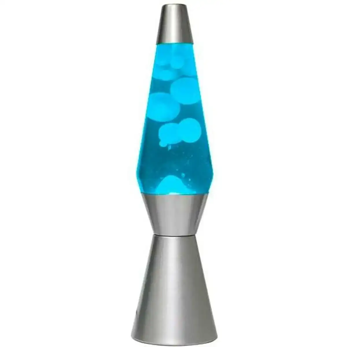 Lampe a lave itotal verre bleu blanc plastique 40 cm_8805. DIAYTAR COTE D'IVOIRE - Là où le Shopping Devient une Expérience. Naviguez à travers notre catalogue diversifié et découvrez des produits qui ajoutent de la couleur et de la passion à votre vie.