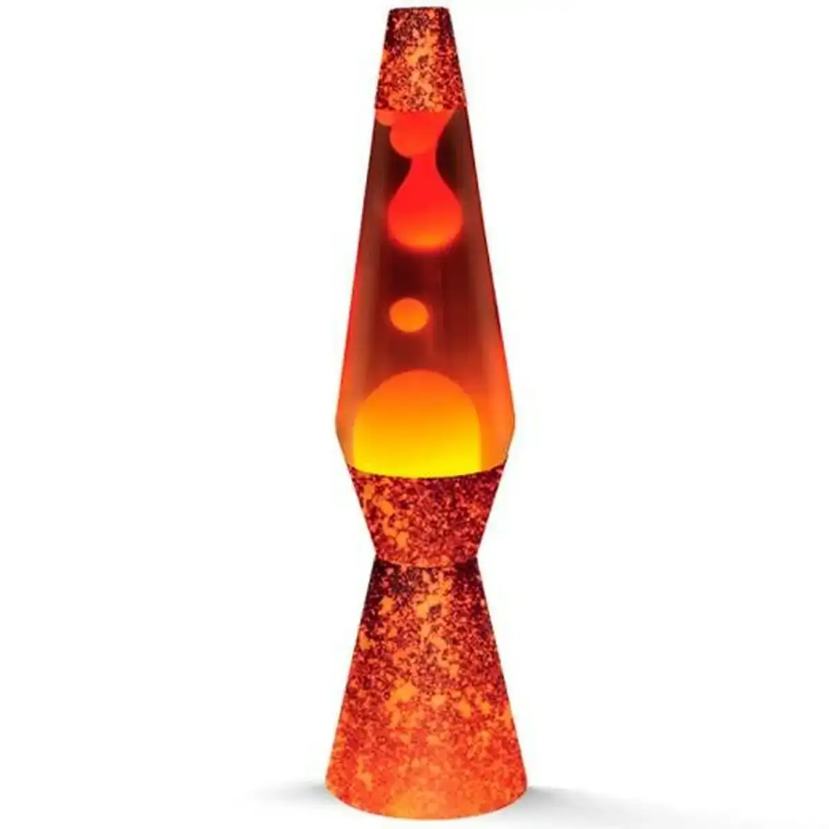 Lampe a lave itotal verre rouge orange plastique 40 cm_4816. DIAYTAR COTE D'IVOIRE - Où l'Élégance Rencontre l'Authenticité. Naviguez à travers notre boutique en ligne et choisissez des produits qui incarnent le style et la tradition du Côte d'Ivoire.