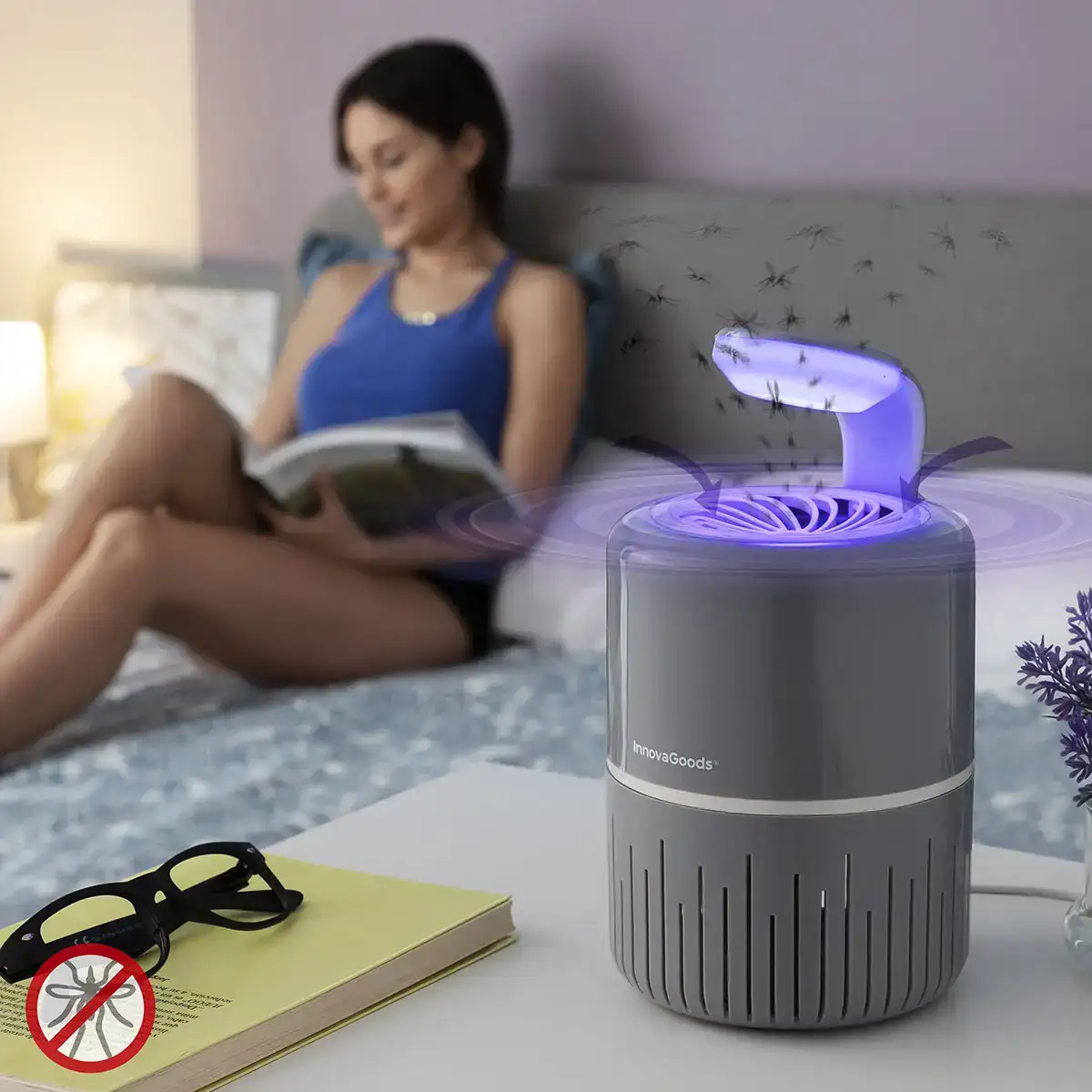 Lampe anti moustiques a aspiration kl drain innovagoods_1381. DIAYTAR COTE D'IVOIRE - Là où Choisir est une Affirmation de Style. Naviguez à travers notre boutique en ligne et choisissez des produits qui vous distinguent et vous valorisent.