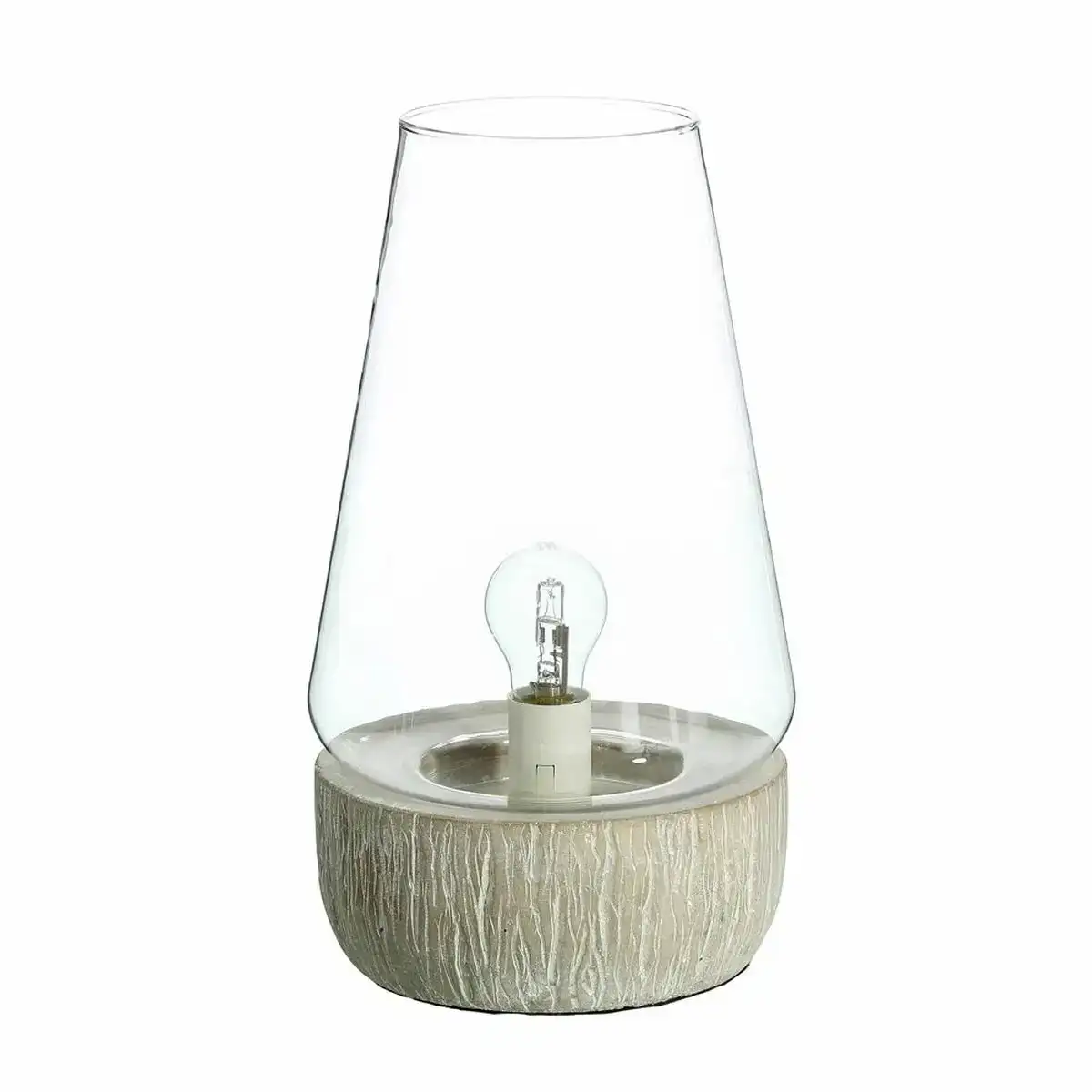 Lampe de bureau 21 5 x 21 5 x 38 cm verre gris ciment_8014. DIAYTAR COTE D'IVOIRE - Votre Destination Shopping Incontournable. Parcourez nos rayons virtuels et trouvez des articles qui répondent à tous vos besoins, du quotidien à l'exceptionnel.
