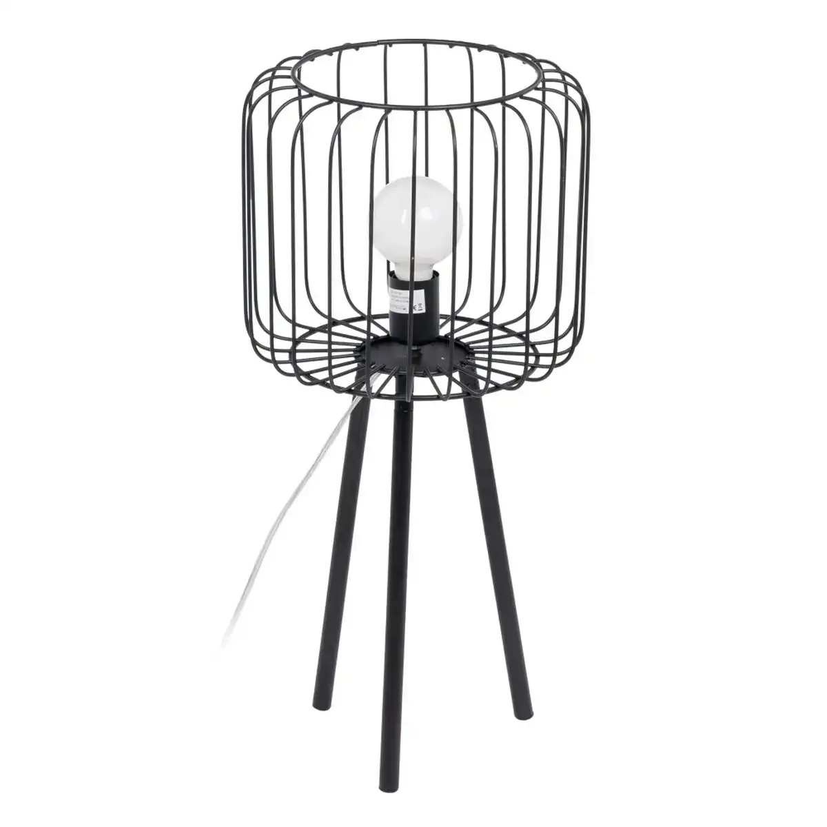 Lampe de bureau 29 x 29 x 60 cm noir metal_8313. DIAYTAR COTE D'IVOIRE - L'Art de Vivre en Couleurs et en Styles. Parcourez notre sélection et trouvez des articles qui reflètent votre personnalité et votre goût pour la vie.