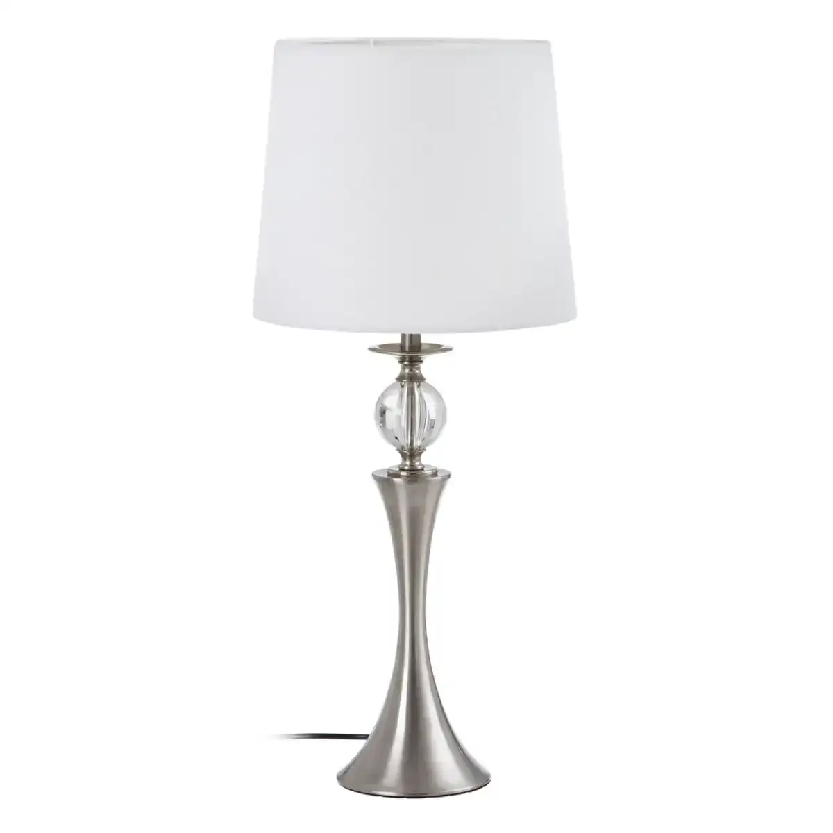 Lampe de bureau 30 x 30 x 67 cm metal argent_8610. Bienvenue chez DIAYTAR COTE D'IVOIRE - Où le Shopping Devient un Voyage. Explorez notre plateforme pour dénicher des produits uniques, racontant l'histoire et l'âme du Côte d'Ivoire.