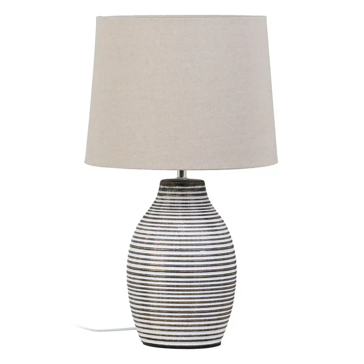 Lampe de bureau 32 x 32 x 54 cm ceramique naturel blanc_3405. DIAYTAR COTE D'IVOIRE - L'Art du Shopping Facilité. Naviguez sur notre plateforme en ligne pour découvrir une expérience d'achat fluide et agréable, avec une gamme de produits adaptés à tous.