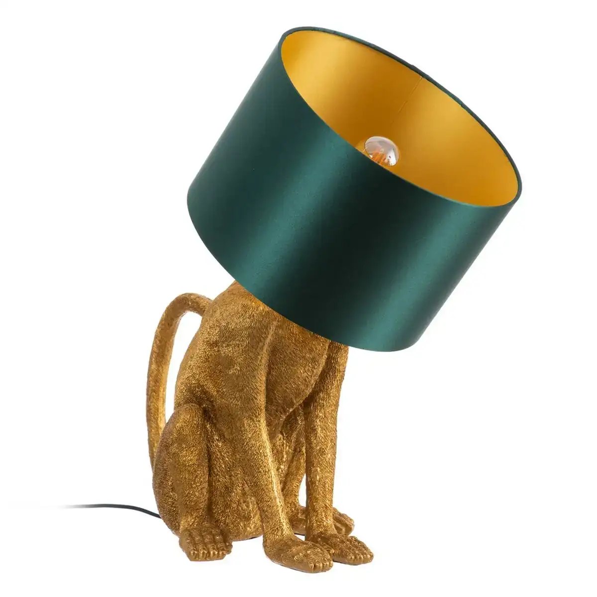 Lampe de bureau 43 5 x 30 5 x 60 cm dore vert polyresine_4866. DIAYTAR COTE D'IVOIRE - L'Art du Shopping Éclairé. Naviguez à travers notre plateforme intuitive et découvrez une variété d'articles soigneusement sélectionnés pour répondre à vos besoins et à vos envies.