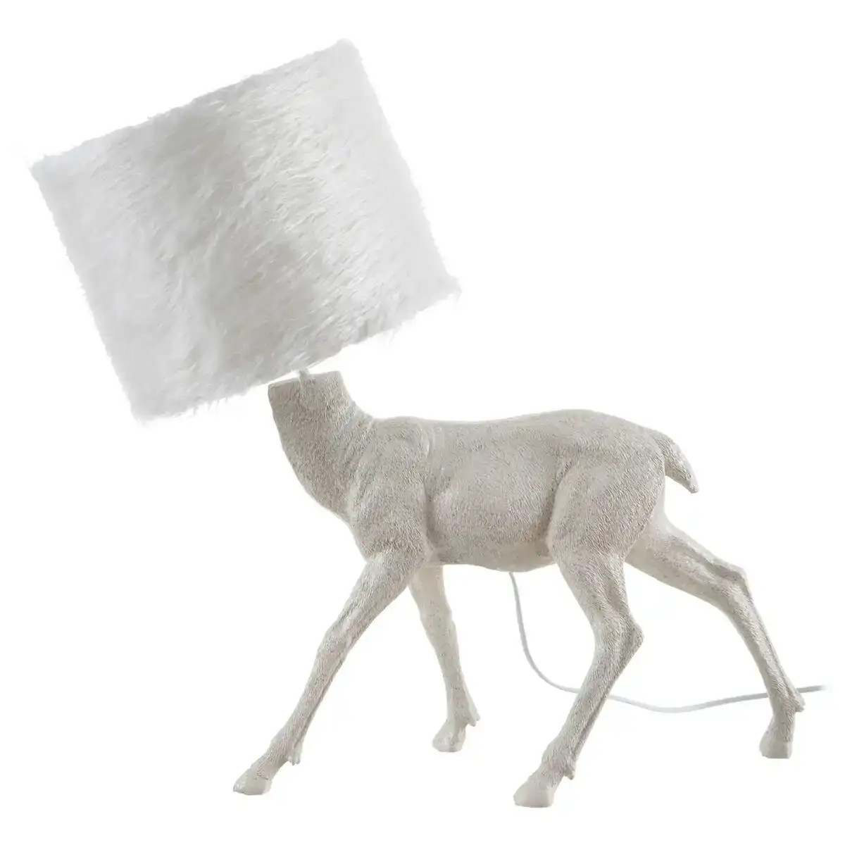Lampe de bureau 61 x 26 x 55 cm blanc polyresine_3513. DIAYTAR COTE D'IVOIRE - Où Choisir est un Plaisir. Explorez notre boutique en ligne et choisissez parmi des produits de qualité qui satisferont vos besoins et vos goûts.