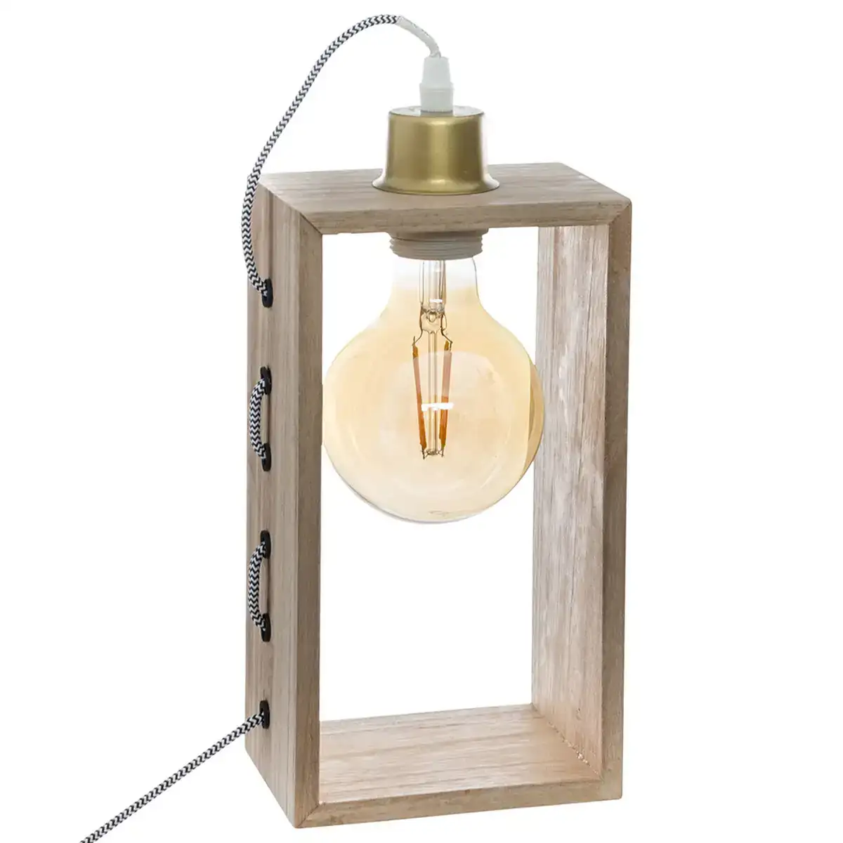 Lampe de bureau atmosphera bois marron 25 w 220 240 v_4818. Bienvenue sur DIAYTAR COTE D'IVOIRE - Où Chaque Article a son Histoire. Découvrez notre sélection méticuleuse de produits qui racontent l'authenticité et la beauté du Côte d'Ivoire.