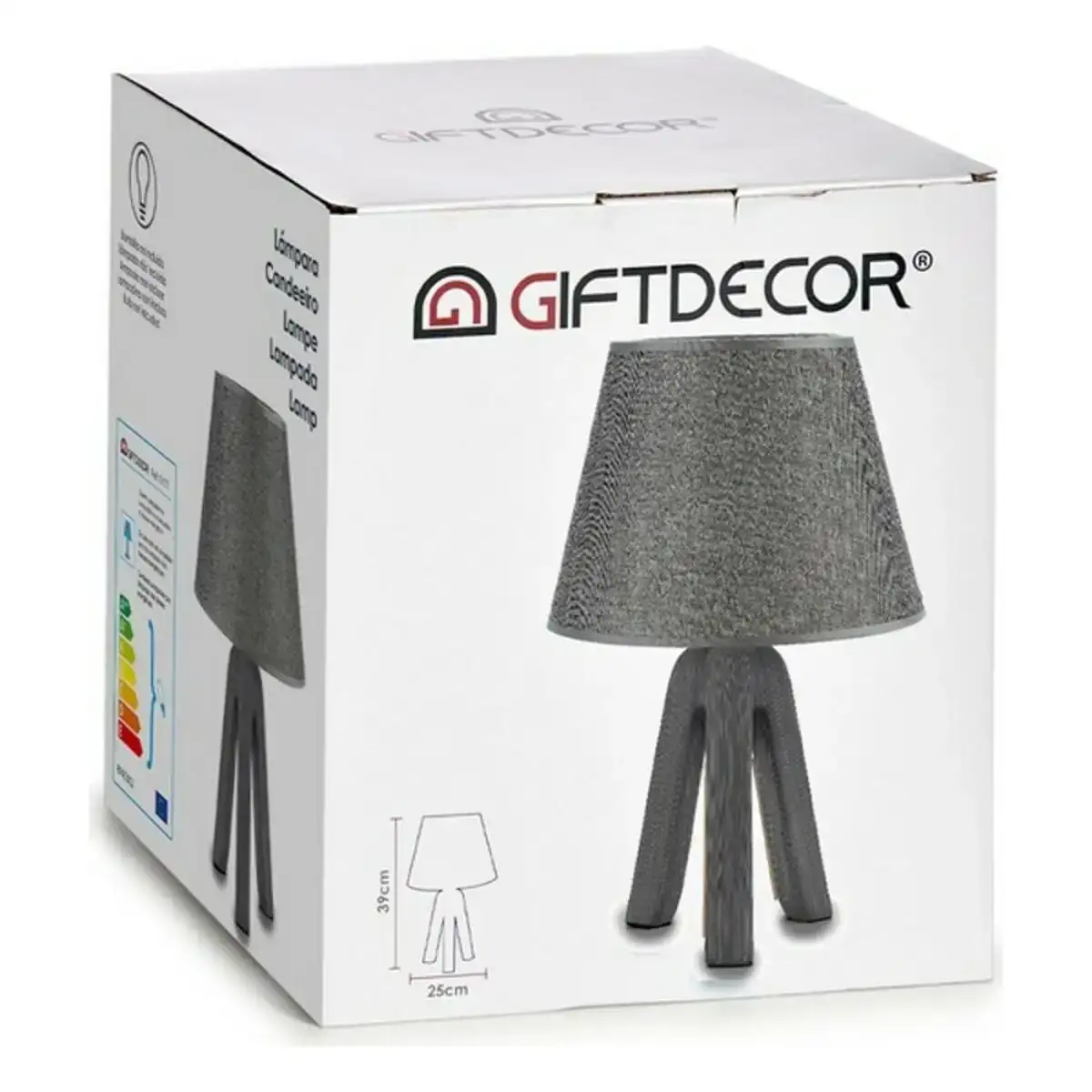 Lampe de bureau ceramique 25 x 39 x 25 cm_3420. DIAYTAR COTE D'IVOIRE - Où l'Élégance Rencontre l'Authenticité. Naviguez à travers notre boutique en ligne et choisissez des produits qui incarnent le style et la tradition du Côte d'Ivoire.