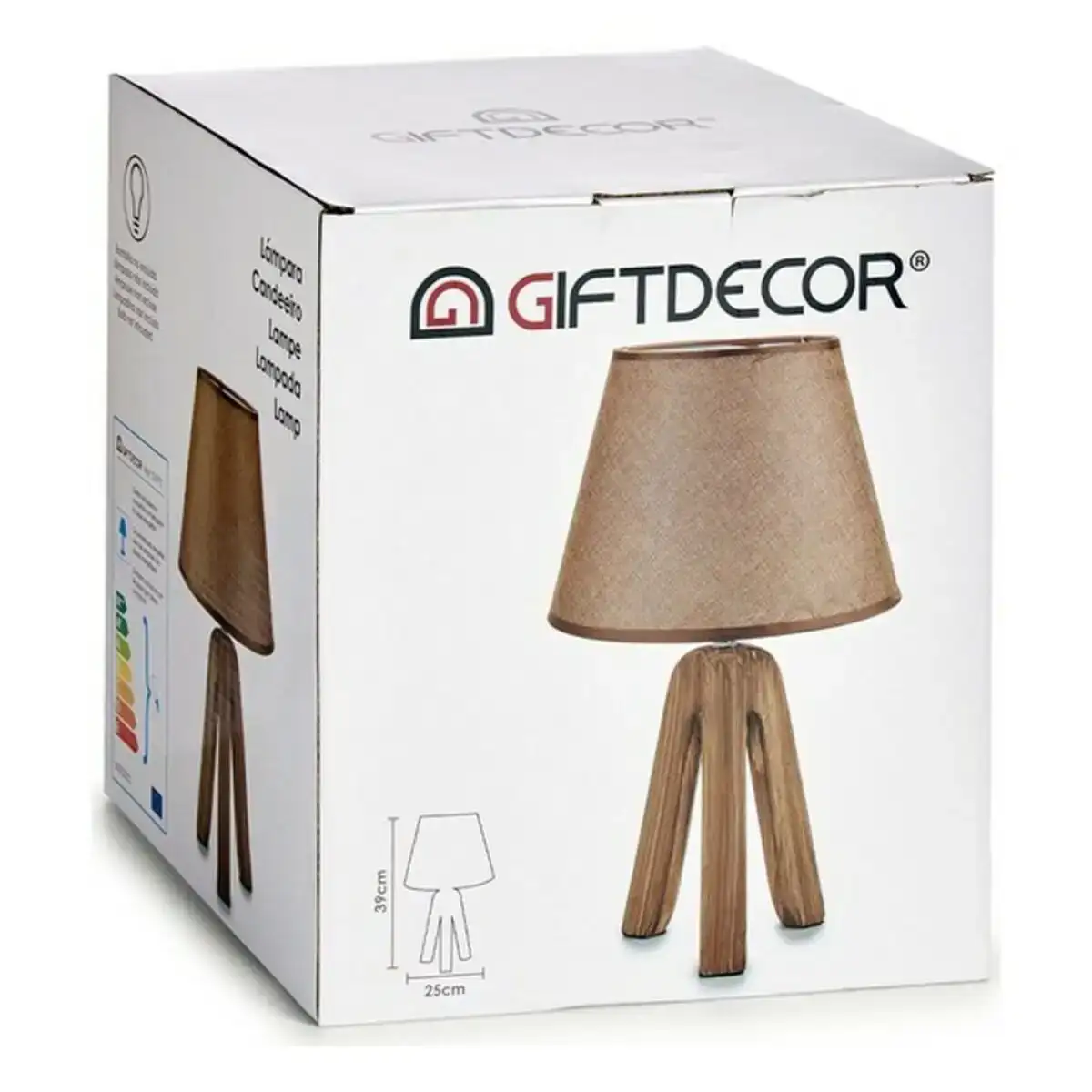 Lampe de bureau ceramique 25 x 39 x 25 cm_5154. DIAYTAR COTE D'IVOIRE - L'Art de Vivre avec Authenticité. Explorez notre gamme de produits artisanaux et découvrez des articles qui apportent une touche unique à votre vie.