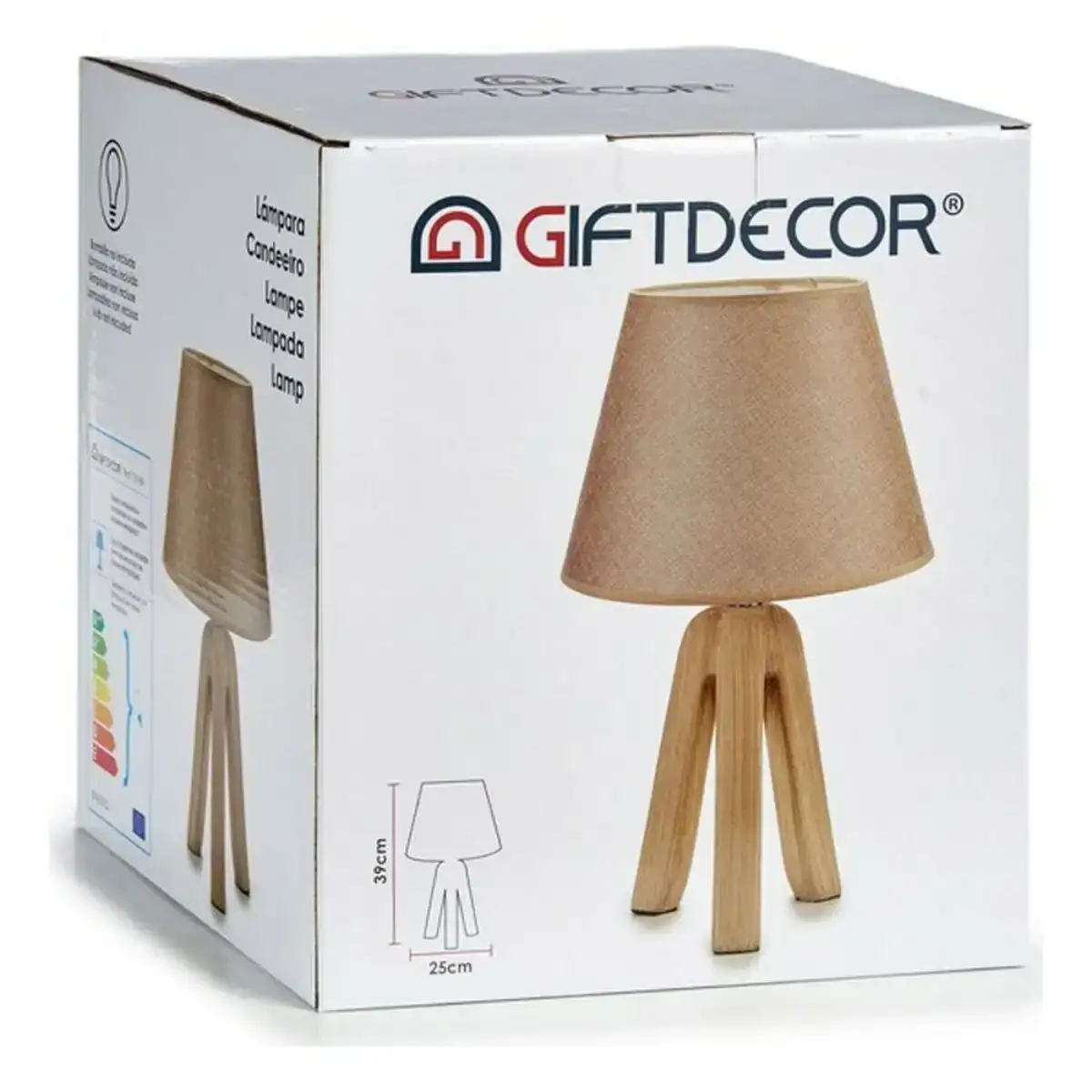 Lampe de bureau ceramique 25 x 39 x 25 cm_9119. DIAYTAR COTE D'IVOIRE - Là où Chaque Produit est une Trouvaille Unique. Découvrez notre boutique en ligne et trouvez des articles qui vous distinguent par leur originalité.
