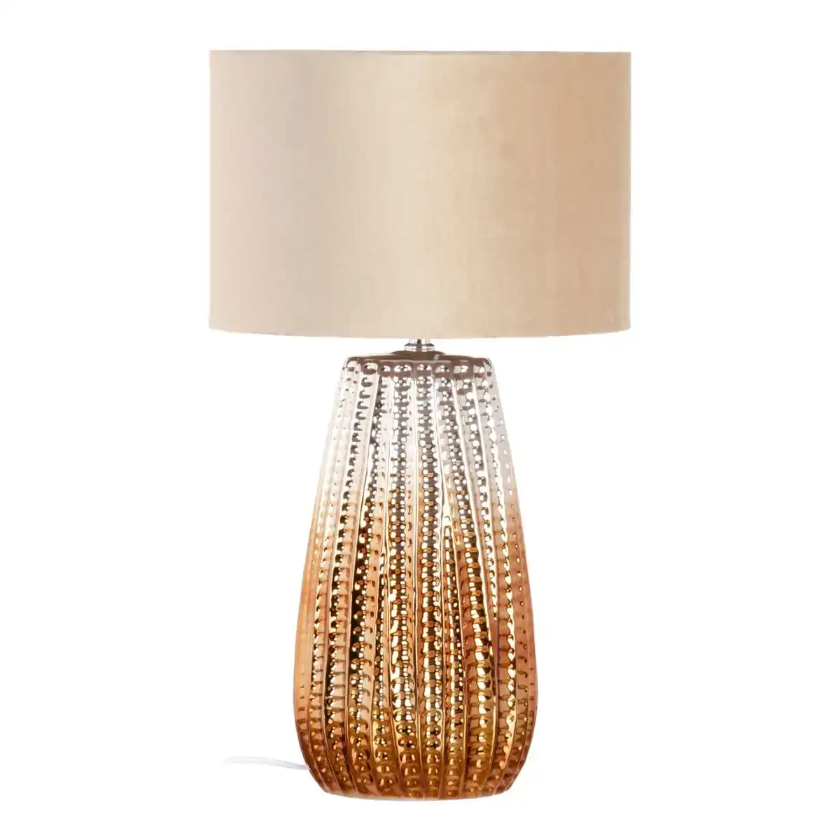 Lampe de bureau ceramique dore 32 x 32 x 43 cm_6045. DIAYTAR COTE D'IVOIRE - Votre Destination pour un Shopping Réfléchi. Découvrez notre gamme variée et choisissez des produits qui correspondent à vos valeurs et à votre style de vie.