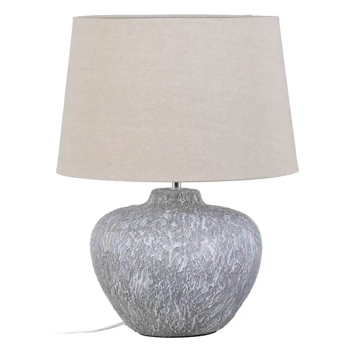 Lampe de bureau ceramique gris 40 x 40 x 55 cm_8196. DIAYTAR COTE D'IVOIRE - Votre Passage vers l'Élégance Accessible. Parcourez notre boutique en ligne pour trouver des produits qui vous permettent d'allier style et économies.