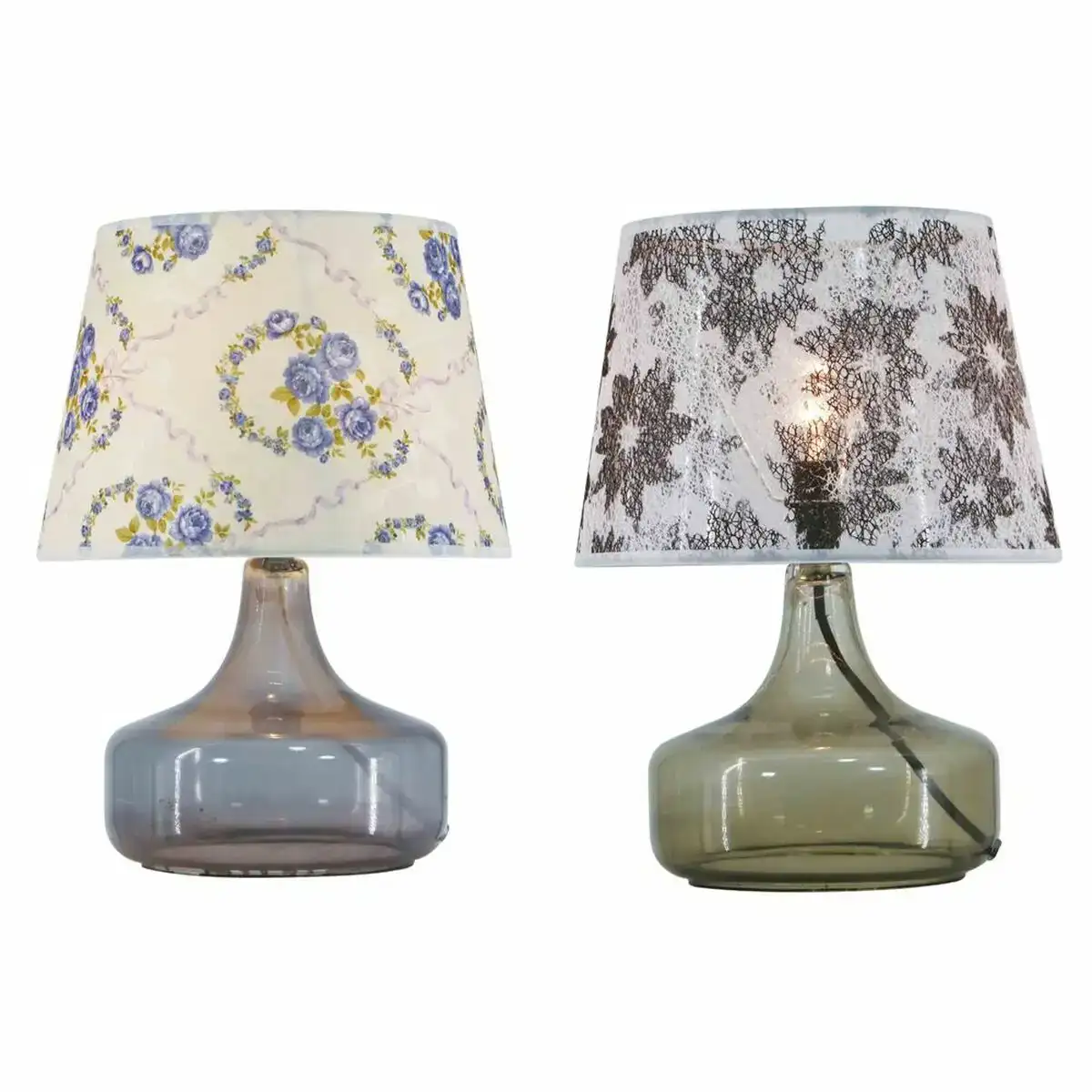 Lampe de bureau dkd home decor 28 x 28 x 40 5 cm verre multicouleur 220 v 50 w 2 unites _2122. DIAYTAR COTE D'IVOIRE - Votre Escapade Shopping Virtuelle. Explorez notre boutique en ligne et dénichez des trésors qui évoquent la culture et le savoir-faire sénégalais, un clic à la fois.