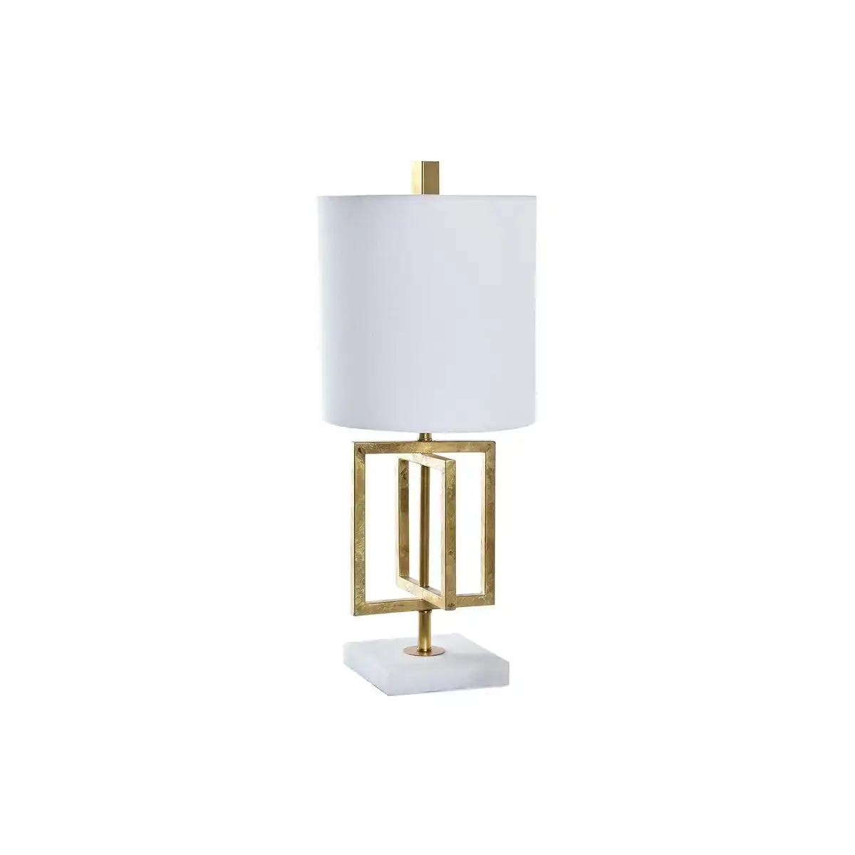Lampe de bureau dkd home decor dore metal blanc 220 v 50 w 25 x 25 x 60 cm_3269. DIAYTAR COTE D'IVOIRE - Votre Passage vers l'Élégance Accessible. Parcourez notre boutique en ligne pour trouver des produits qui vous permettent d'allier style et économies.