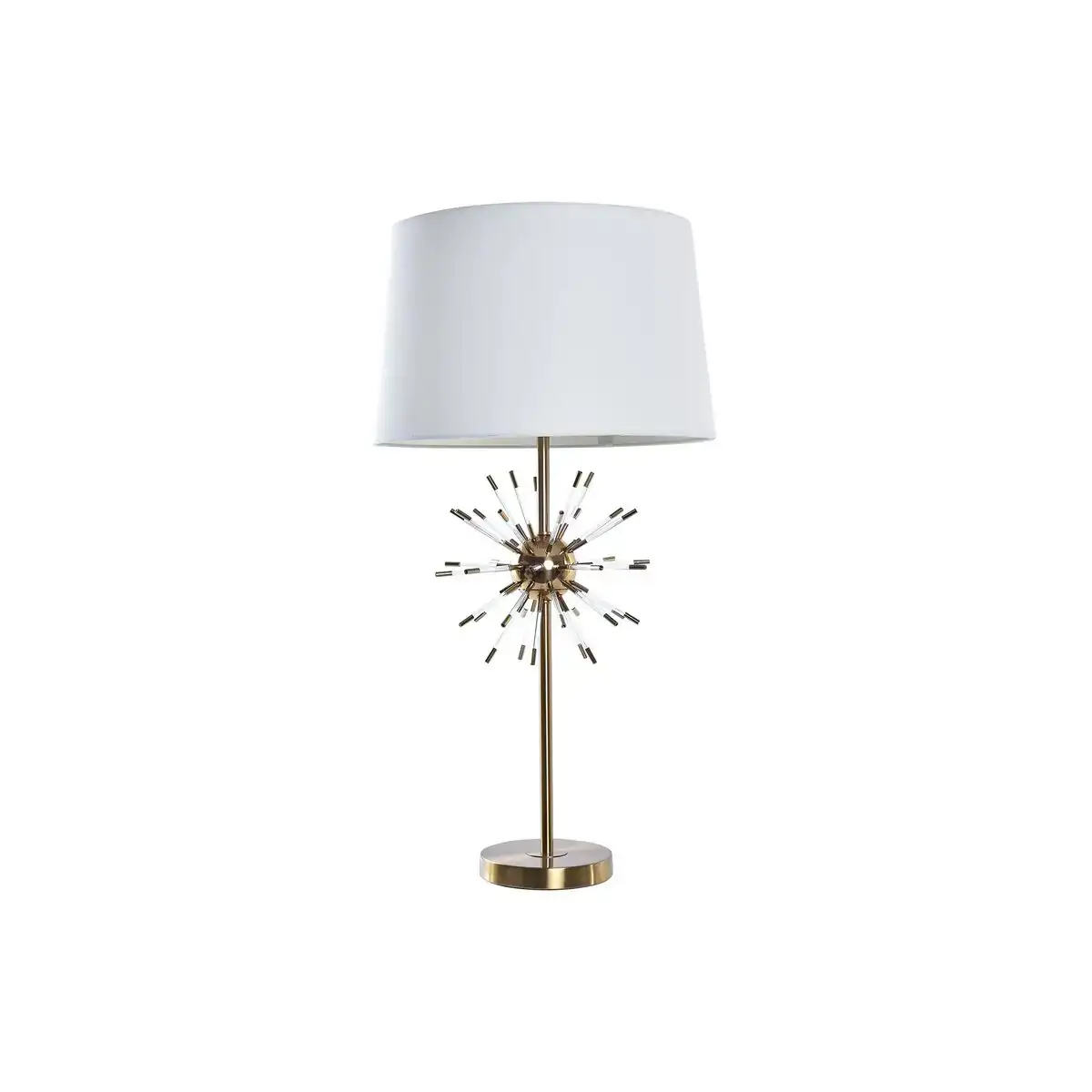Lampe de bureau dkd home decor dore metal blanc 41 x 41 x 80 cm 220 v 50 w_2442. DIAYTAR COTE D'IVOIRE - Où le Shopping est un Plaisir Engagé. Parcourez notre catalogue et choisissez des produits qui respectent vos valeurs et vos attentes.