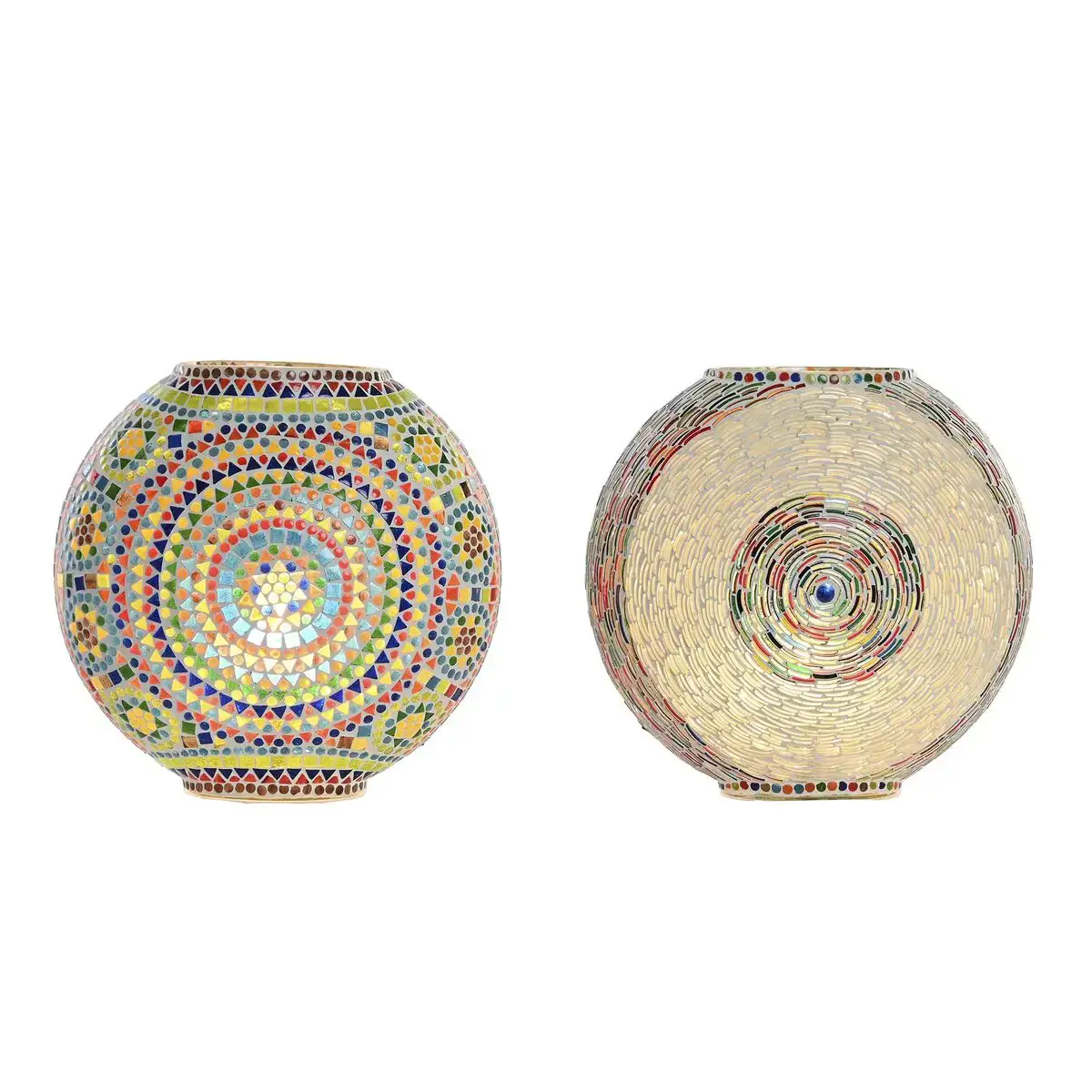 Lampe de bureau dkd home decor multicouleur verre 25 w 220 v 33 x 20 x 32 cm 2 unites _3975. DIAYTAR COTE D'IVOIRE - Où Choisir est un Acte d'Amour pour le Côte d'Ivoire. Explorez notre boutique en ligne et choisissez des articles qui célèbrent la culture et l'artisanat du pays.