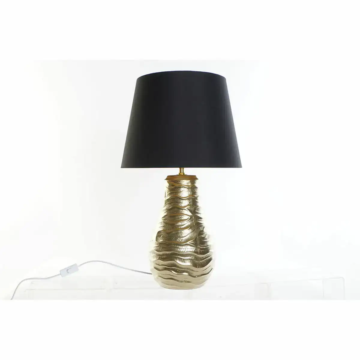 Lampe de bureau dkd home decor noir lin cire dore 38 x 38 x 65 cm _4141. DIAYTAR COTE D'IVOIRE - L'Art de Vivre le Shopping Authentique. Découvrez notre boutique en ligne et trouvez des produits qui célèbrent la culture et l'héritage du Côte d'Ivoire.