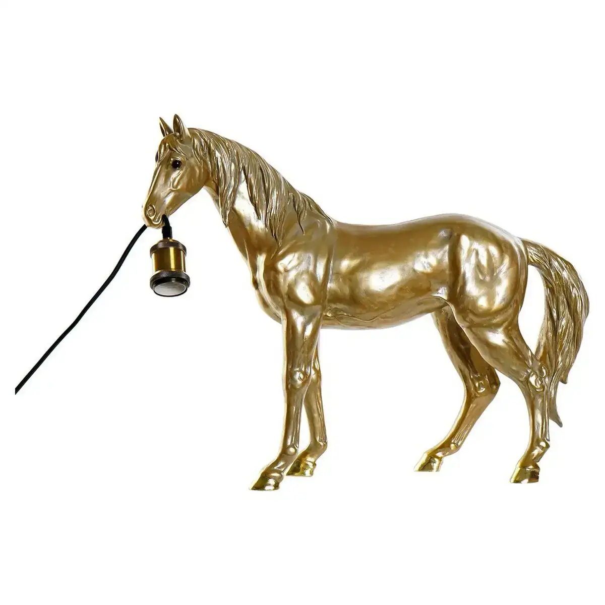 Lampe de bureau dkd home decor resine 25w 220 v dore cheval 59 5 x 16 5 x 47 cm _8802. DIAYTAR COTE D'IVOIRE - Là où Chaque Achat a du Sens. Explorez notre gamme et choisissez des produits qui racontent une histoire, votre histoire.