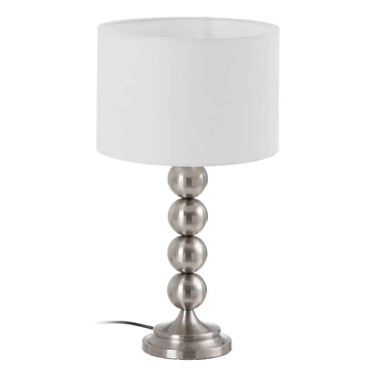 Lampe de bureau metal argent 30 x 30 x 57 cm_6281. DIAYTAR COTE D'IVOIRE - Où Choisir est une Célébration de l'Artisanat Local. Découvrez notre boutique en ligne et choisissez des produits qui incarnent la passion des artisans sénégalais.