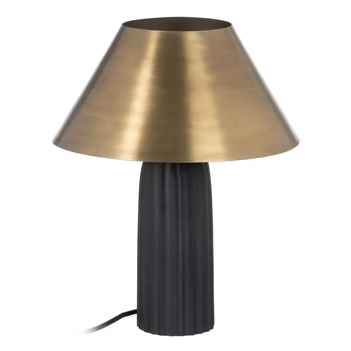 Lampe de bureau noir dore metal 30 x 30 x 38 cm_6570. DIAYTAR COTE D'IVOIRE - L'Art de Choisir, l'Art de Se Distinquer. Naviguez à travers notre catalogue et choisissez des produits qui ajoutent une note d'élégance à votre style unique.