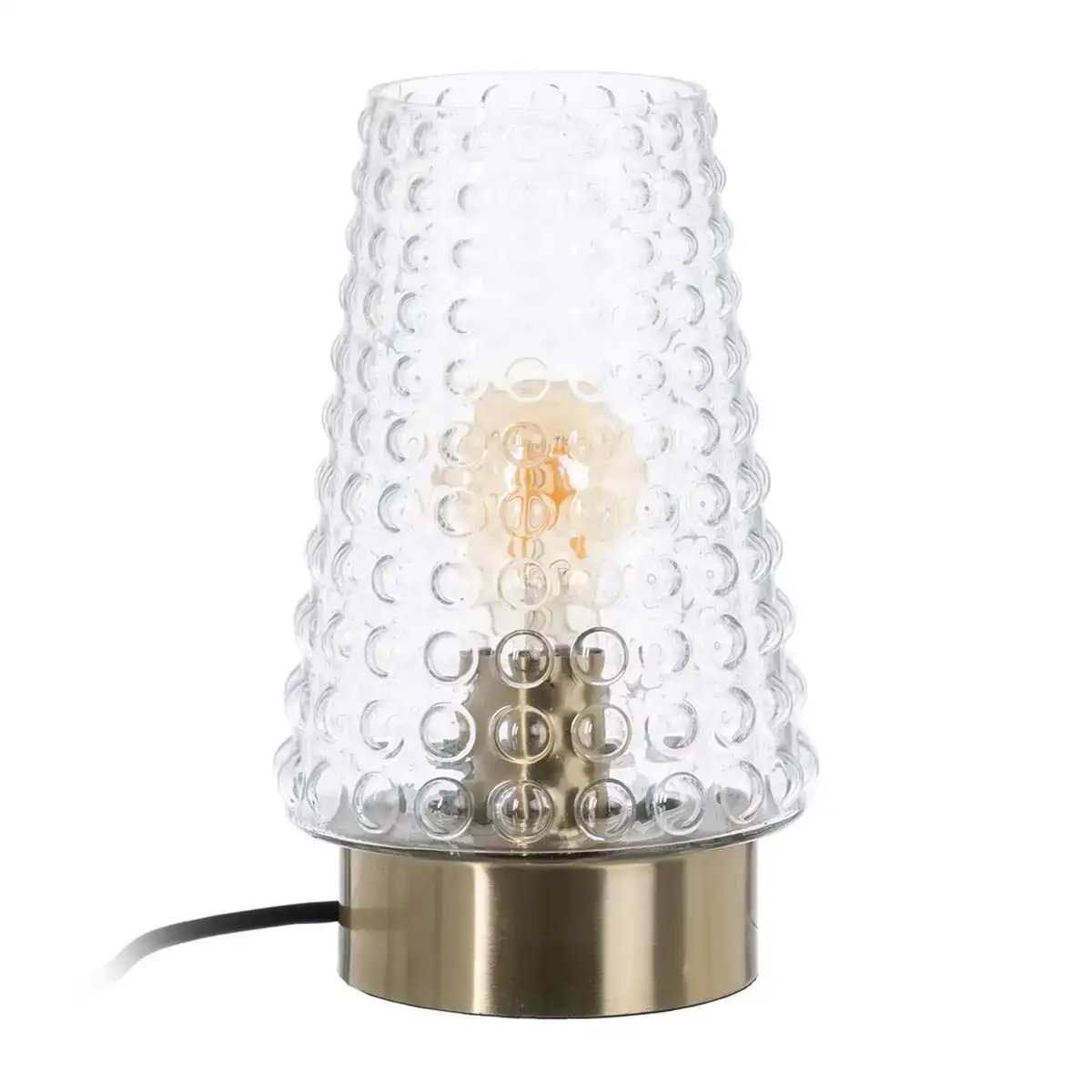 Lampe de bureau verre metal 17 x 17 x 26 cm_3732. Bienvenue chez DIAYTAR COTE D'IVOIRE - Où Choisir est une Invitation au Voyage. Explorez notre boutique en ligne et découvrez des produits qui vous transportent dans l'univers du Côte d'Ivoire.