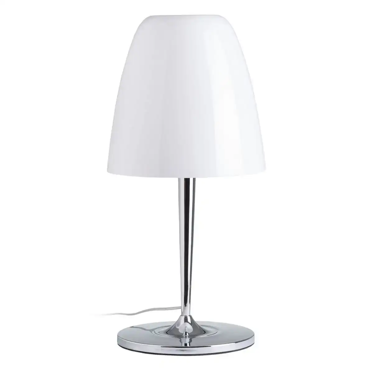 Lampe de bureau verre metal argent 28 x 28 x 56 cm_4858. DIAYTAR COTE D'IVOIRE - Là où Chaque Produit a son Propre Éclat. Explorez notre boutique en ligne et trouvez des articles qui ajoutent de la brillance à votre quotidien.