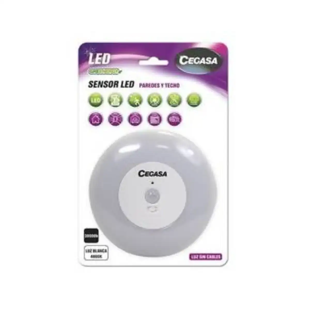 Lampe led avec capteur de mouvement cegasa _1859. DIAYTAR COTE D'IVOIRE - Où le Shopping Devient une Aventure Culturelle. Plongez dans notre univers de produits qui célèbrent l'héritage et l'artisanat du Côte d'Ivoire.