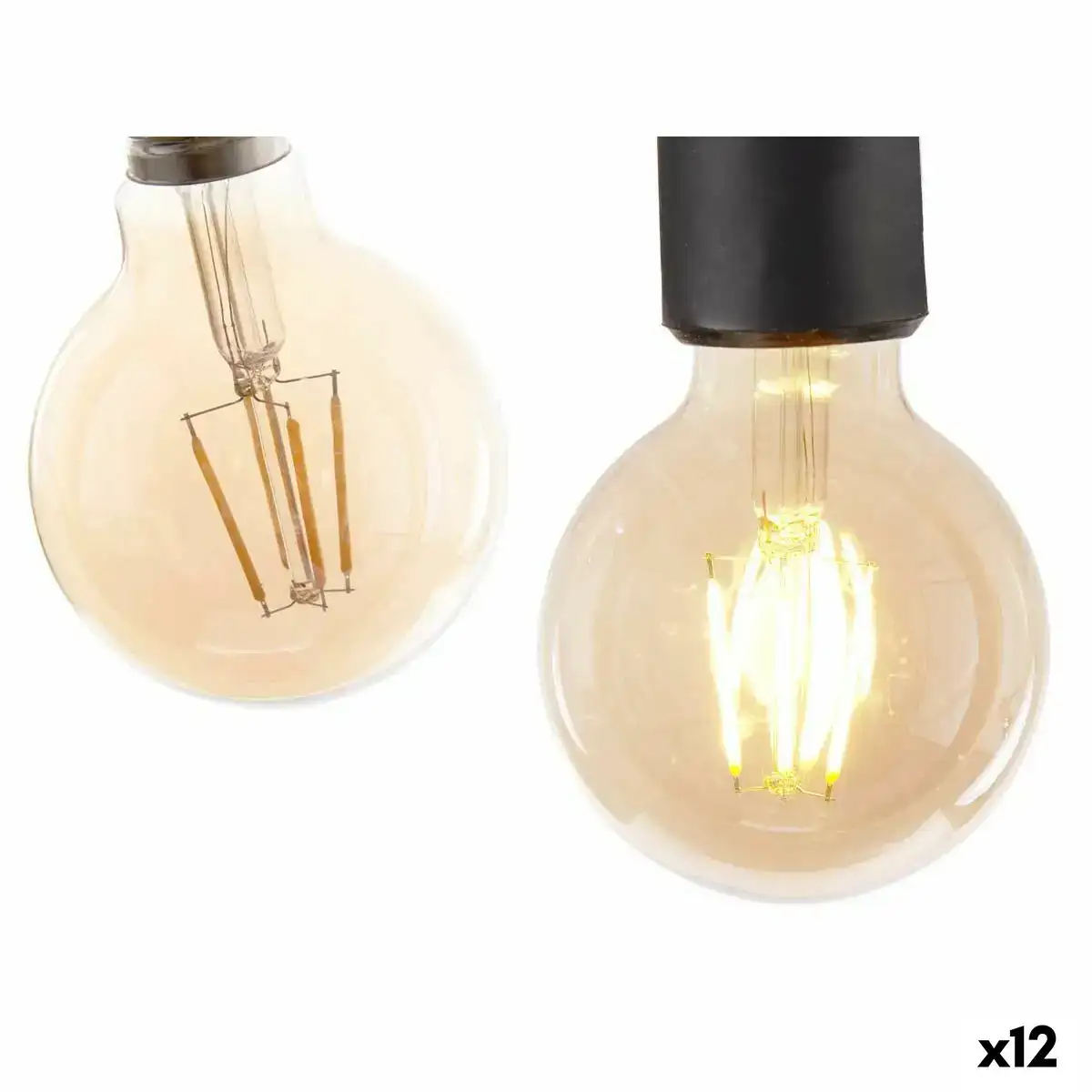 Lampe led e27 vintage transparent 4 w 8 x 12 x 8 cm 12 unites _4193. DIAYTAR COTE D'IVOIRE - L'Art du Shopping Facilité. Naviguez sur notre plateforme en ligne pour découvrir une expérience d'achat fluide et agréable, avec une gamme de produits adaptés à tous.