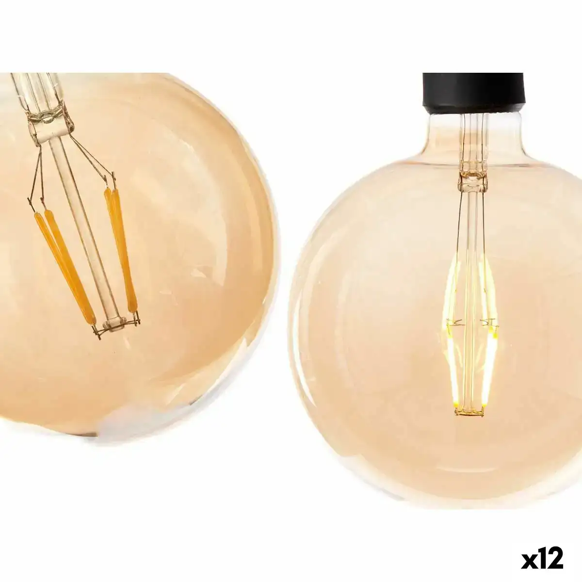 Lampe led vintage e27 transparent 4 w 14 x 19 x 14 cm 12 unites _3134. DIAYTAR COTE D'IVOIRE - Là où le Shopping Devient une Expérience. Naviguez à travers notre catalogue diversifié et découvrez des produits qui ajoutent de la couleur et de la passion à votre vie.