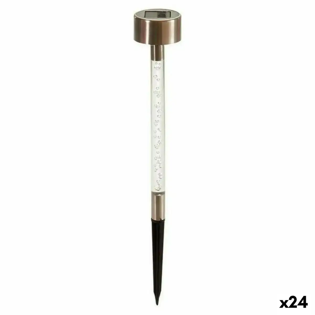 Lampe solaire balise argente transparent acier inoxydable plastique 24 unites _9290. DIAYTAR COTE D'IVOIRE - L'Art de Choisir, l'Art de Vivre. Explorez notre univers de produits soigneusement sélectionnés pour vous offrir une expérience shopping riche et gratifiante.