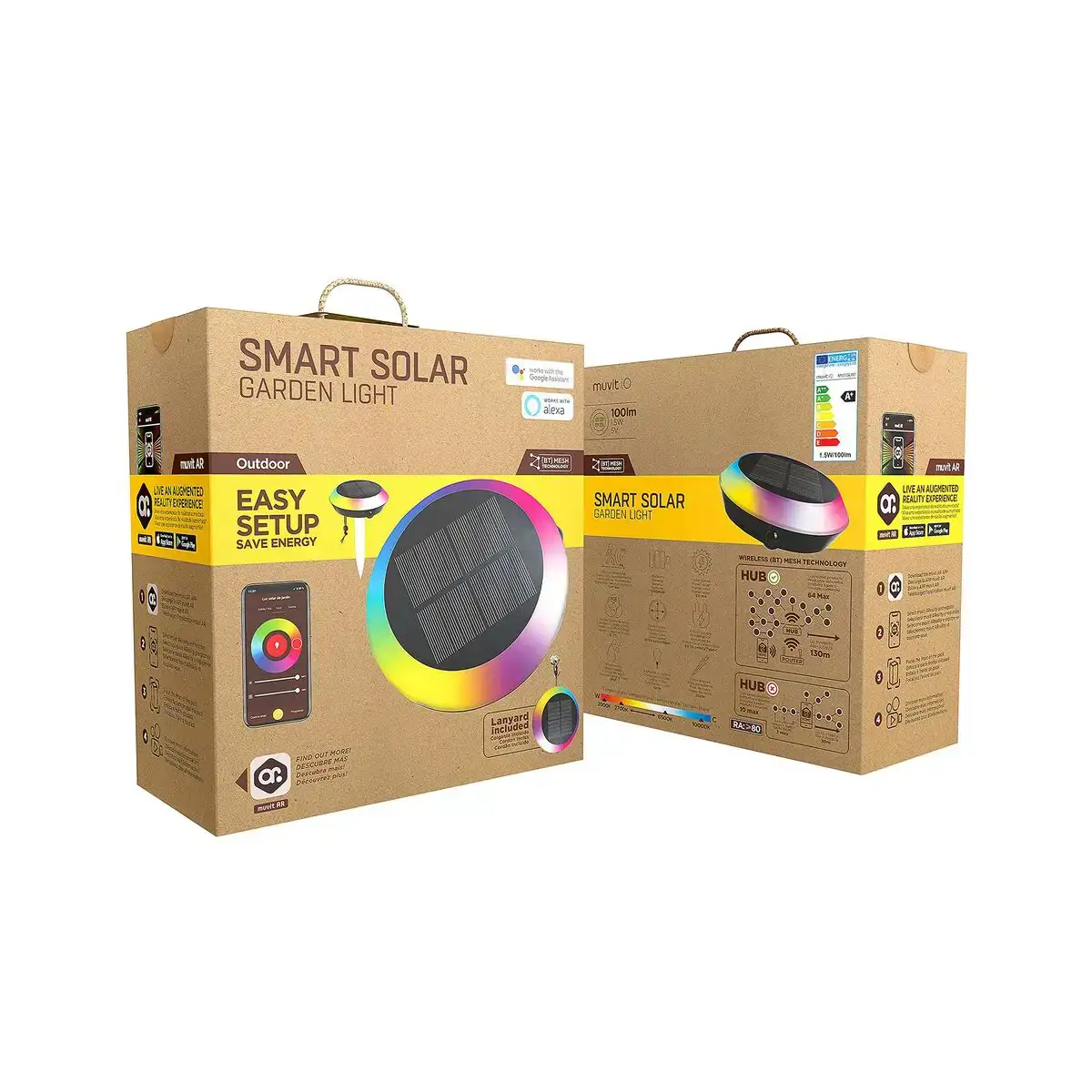 Lampe solaire muvit miosgl001 ip65 1 5 w rgb g_2754. Bienvenue chez DIAYTAR COTE D'IVOIRE - Où le Shopping Devient une Aventure. Découvrez notre collection diversifiée et explorez des produits qui reflètent la diversité du Côte d'Ivoire.