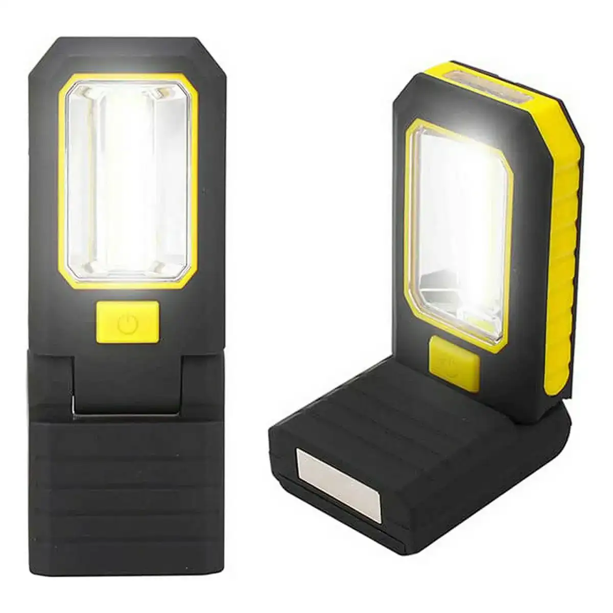 Lampe torche led edm cob xl accroche aimant jaune abs 200 lm_3718. DIAYTAR COTE D'IVOIRE - Où le Shopping Devient une Aventure Culturelle. Plongez dans notre univers de produits qui célèbrent l'héritage et l'artisanat du Côte d'Ivoire.