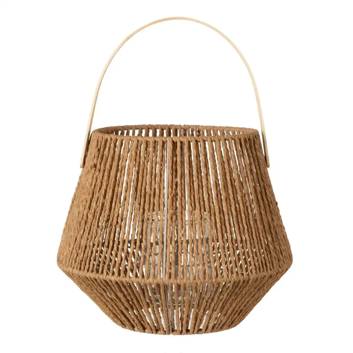 Lanterne 33 x 33 x 27 cm bougeoir naturel fibre naturelle_1298. DIAYTAR COTE D'IVOIRE - Où la Qualité est Notre Engagement. Explorez notre boutique en ligne pour découvrir des produits conçus pour vous apporter satisfaction et plaisir.