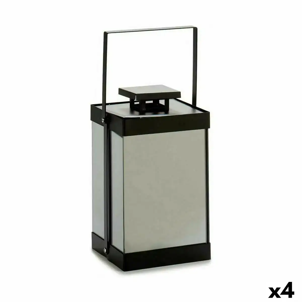 Lanterne a led noir miroir 4 unites _7818. DIAYTAR COTE D'IVOIRE - Votre Destination Shopping Éthique. Parcourez notre gamme et choisissez des articles qui respectent l'environnement et les communautés locales.