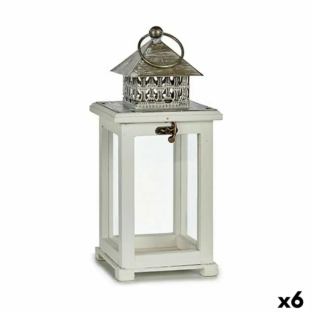 Lanterne blanc argente bois metal 13 x 29 x 13 cm 6 unites _5622. DIAYTAR COTE D'IVOIRE - L'Art de Vivre en Couleurs et en Styles. Parcourez notre sélection et trouvez des articles qui reflètent votre personnalité et votre goût pour la vie.