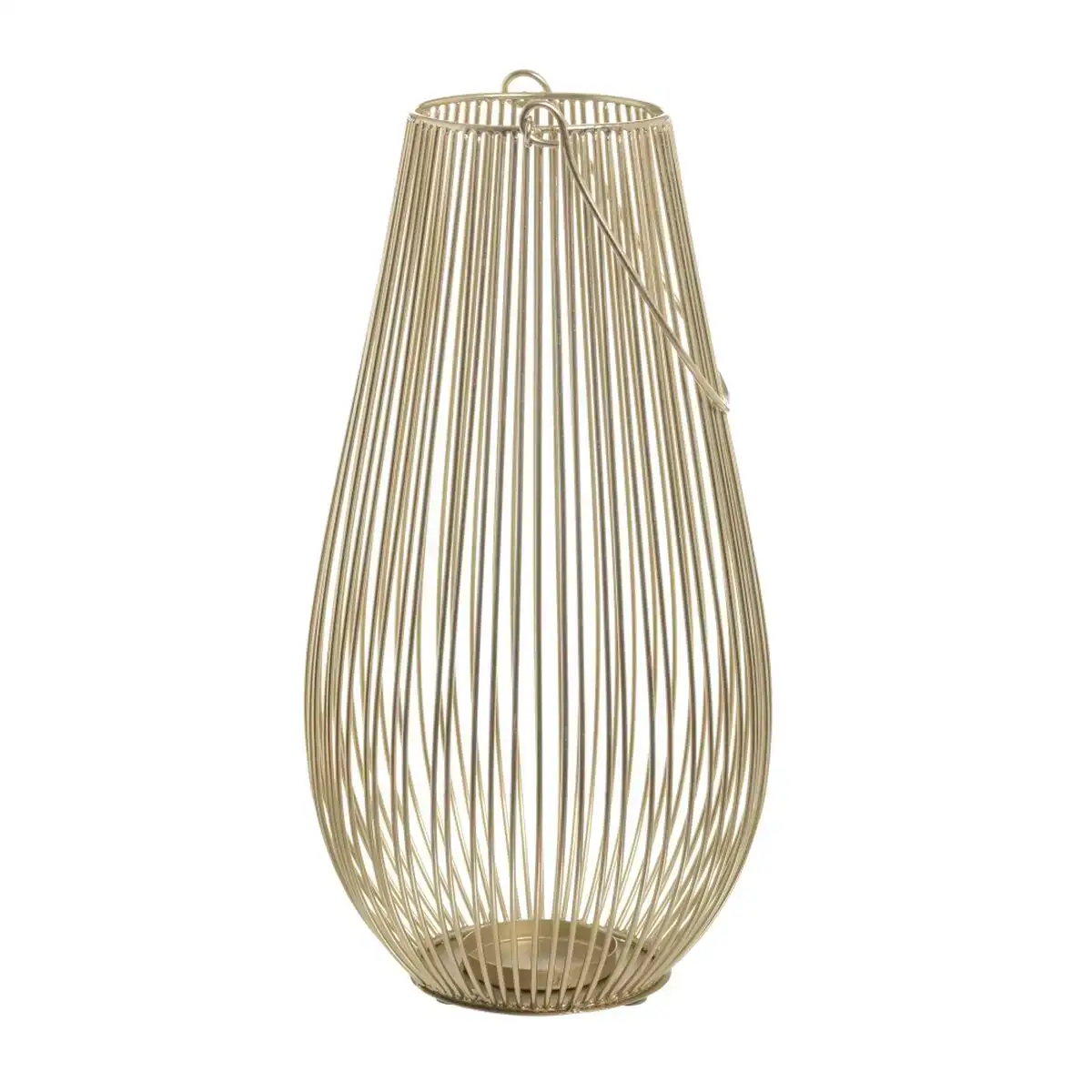 Lanterne bougeoir dore fer lanterne 24 x 24 x 43 cm_9080. Entrez dans l'Univers de DIAYTAR COTE D'IVOIRE - Où le Choix Rencontre l'Authenticité. Explorez nos rayons virtuels et trouvez des produits qui incarnent la richesse de notre culture.