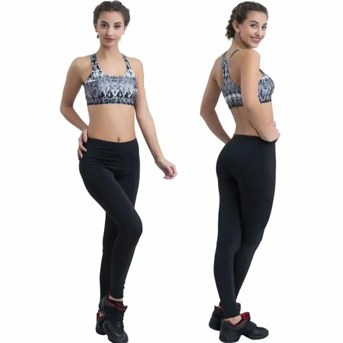 Leggings de sport pour enfants happy dance noir_5641. DIAYTAR COTE D'IVOIRE - Votre Destination Shopping Authentique. Explorez notre boutique en ligne et découvrez des trésors qui reflètent l'âme du Côte d'Ivoire, pour une expérience shopping unique.