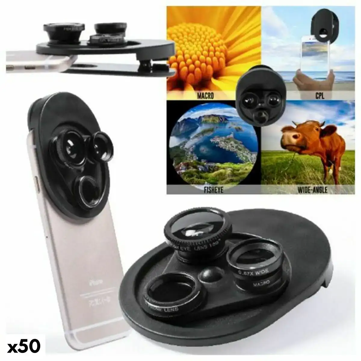 Lentilles universelles pour smartphone 145632 50 unites _7749. DIAYTAR COTE D'IVOIRE - Votre Compagnon Shopping, Votre Style Unique. Explorez notre boutique en ligne pour dénicher des trésors qui expriment qui vous êtes, de la mode à la maison.