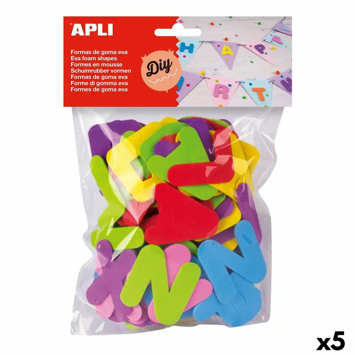 Lettres apli multicouleur 5 cm feuille de mousse 5 unites _1185. DIAYTAR COTE D'IVOIRE - Là où Choisir est un Acte d'Amour pour la Culture Côte d'Ivoireaise. Explorez notre gamme et choisissez des produits qui célèbrent la richesse de notre patrimoine.