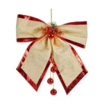 Lien 54 x 60 cm decorations de noel rouge dore plastique_8315. DIAYTAR COTE D'IVOIRE - L'Art de Choisir, l'Art de S'émerveiller. Explorez notre gamme de produits et laissez-vous émerveiller par des créations authentiques et des designs modernes.