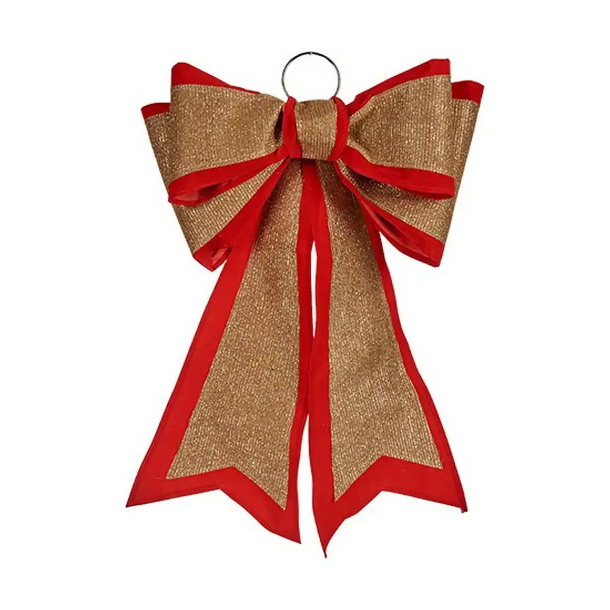 Lien decorations de noel 40 x 60 cm rouge dore pvc_4618. DIAYTAR COTE D'IVOIRE - Là où Chaque Produit Est une Trouvaille. Explorez notre sélection minutieuse et découvrez des articles qui correspondent à votre style de vie et à vos aspirations.