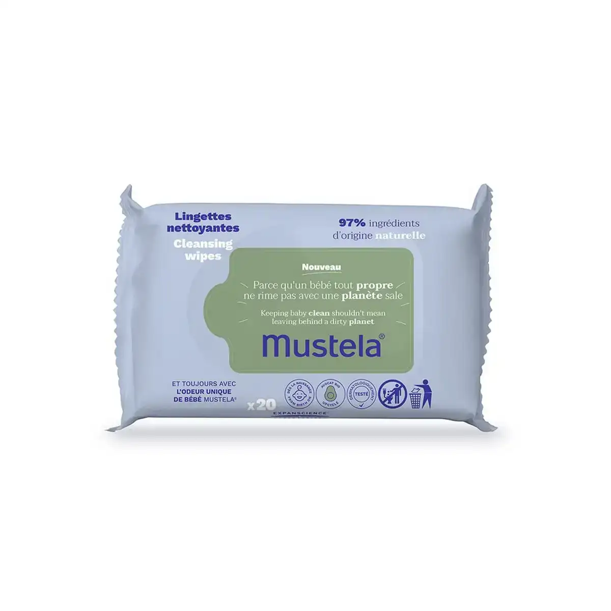 Lingettes impregnees mustela 20 unites_2891. DIAYTAR COTE D'IVOIRE - Là où la Tradition Devient Tendance. Naviguez à travers notre boutique en ligne et choisissez des produits qui allient l'authenticité au contemporain.