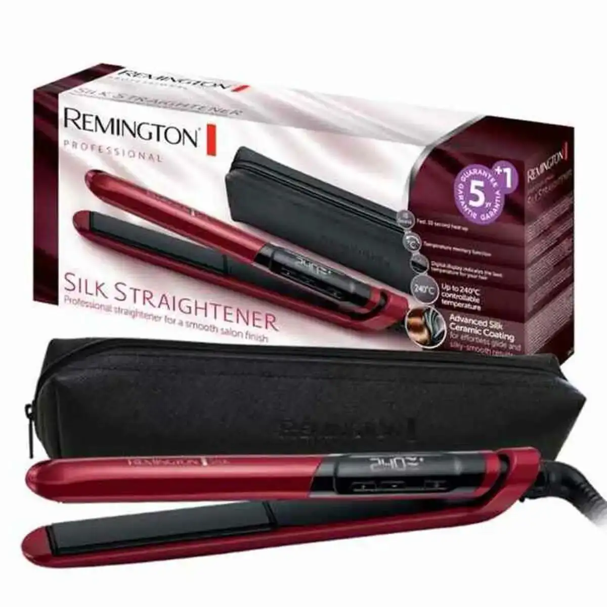 Lisseur a cheveux remington silk straightener 110 mm rouge noir_8603. Entrez dans l'Univers de DIAYTAR COTE D'IVOIRE - Où Chaque Produit est une Découverte. Explorez notre gamme variée et trouvez des articles qui vous surprennent et vous inspirent.