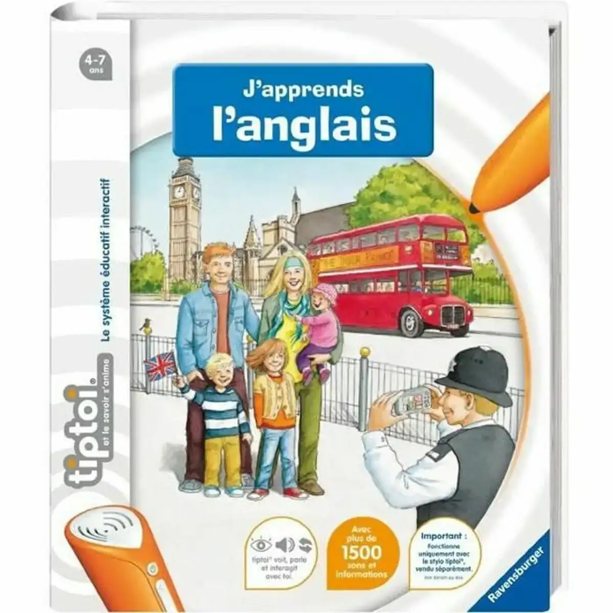 Livre interactif pour enfants ravensburger tiptoi i m learning english_7187. DIAYTAR COTE D'IVOIRE - Votre Destination Shopping Authentique. Explorez notre boutique en ligne et découvrez des trésors qui reflètent l'âme du Côte d'Ivoire, pour une expérience shopping unique.