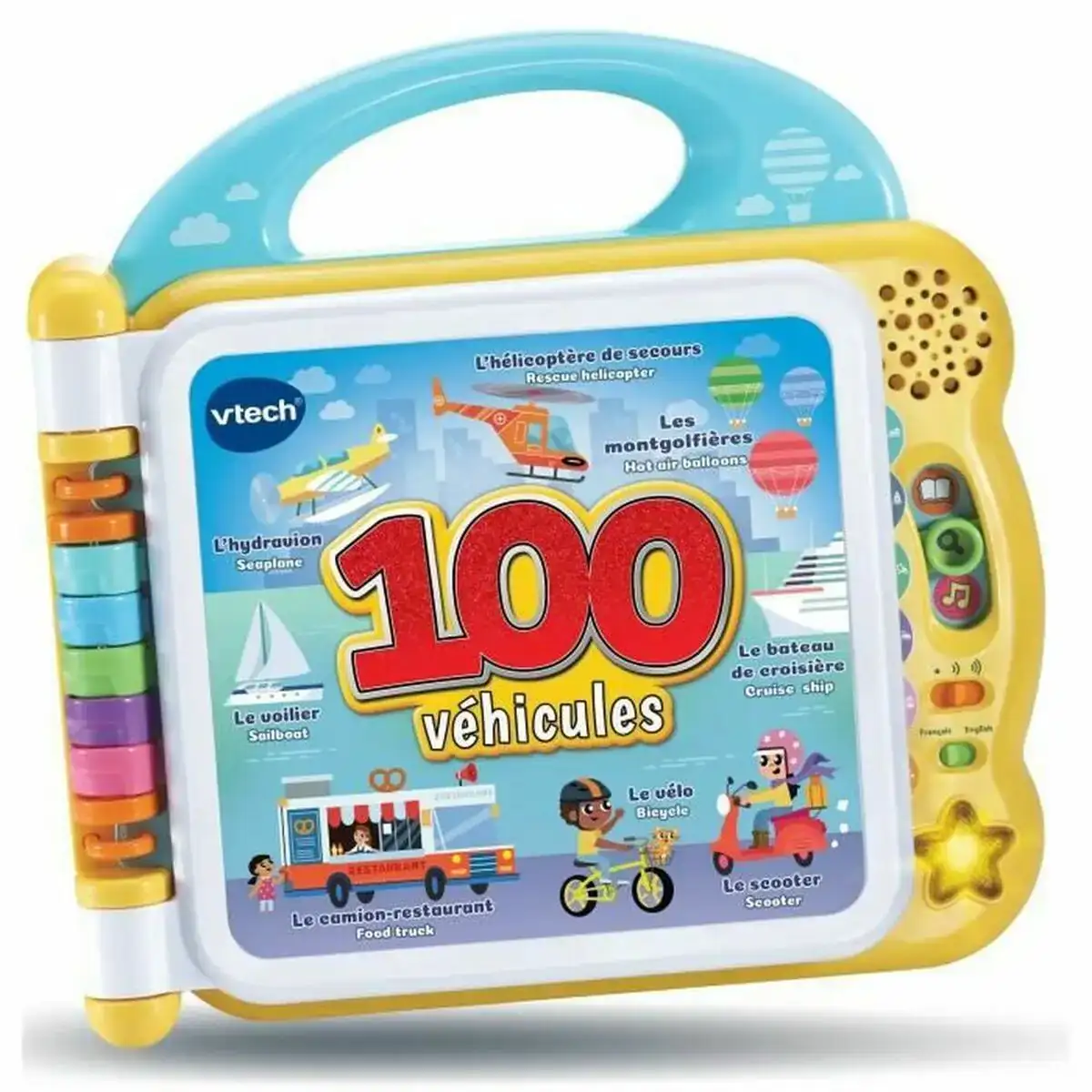 Livre interactif pour enfants vtech my bilingual picture book 100 vehicles multicouleur 1 piece _1556. DIAYTAR COTE D'IVOIRE - Votre Source de Trouvailles uniques. Naviguez à travers notre catalogue et trouvez des articles qui vous distinguent et reflètent votre unicité.