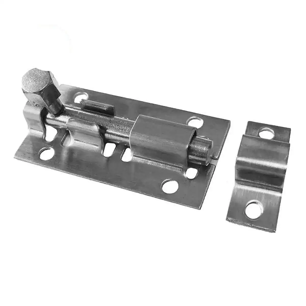 Loquet de porte edm broche moderne chrome argente acier 100 mm_2602. DIAYTAR COTE D'IVOIRE - Où Choisir est une Célébration. Découvrez notre sélection de produits qui représentent la diversité et la joie du Côte d'Ivoire, à chaque étape de votre vie.