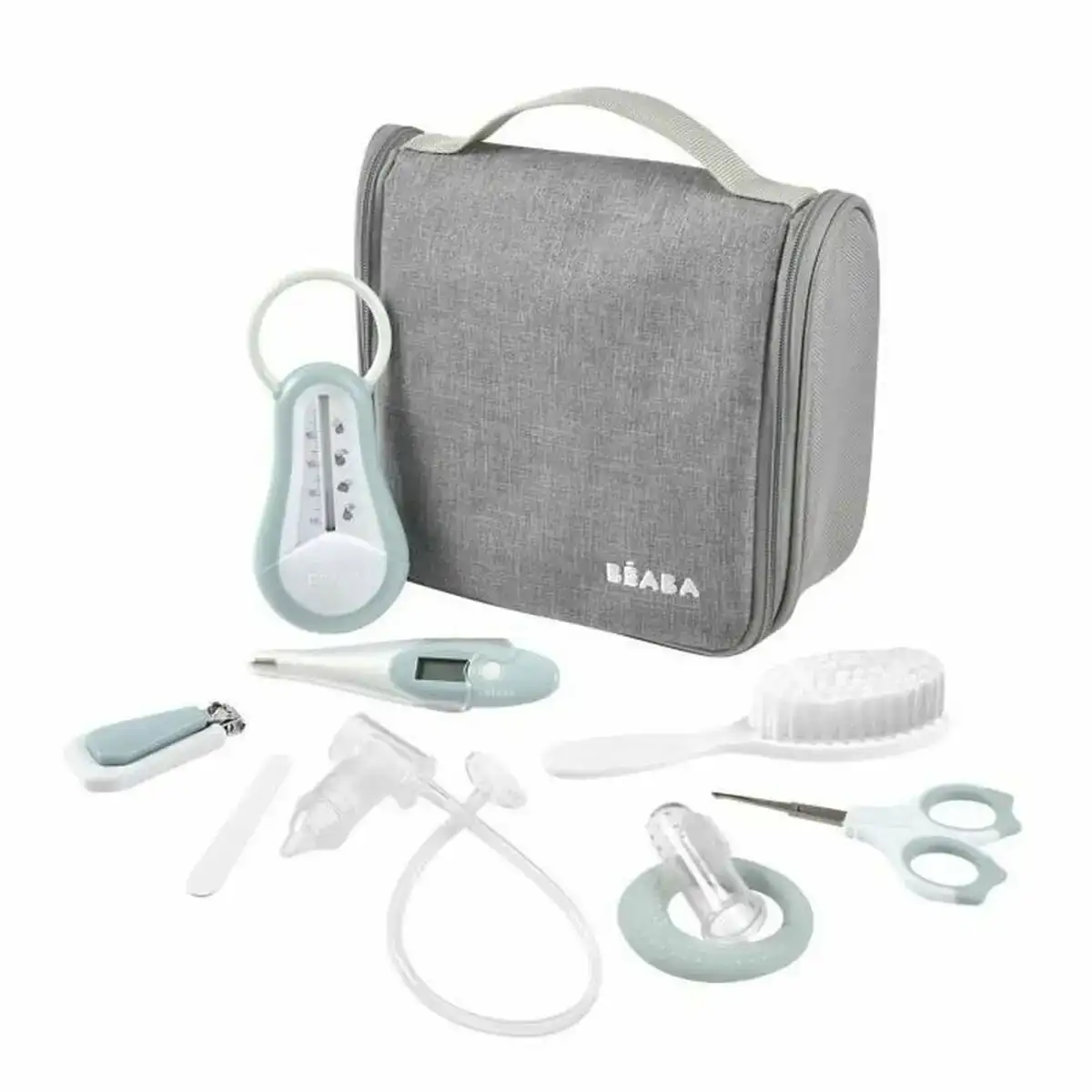 Lot d hygiene beaba bleu gris_3520. DIAYTAR COTE D'IVOIRE - L'Art de Choisir, l'Art de Vivre. Explorez notre univers de produits soigneusement sélectionnés pour vous offrir une expérience shopping riche et gratifiante.
