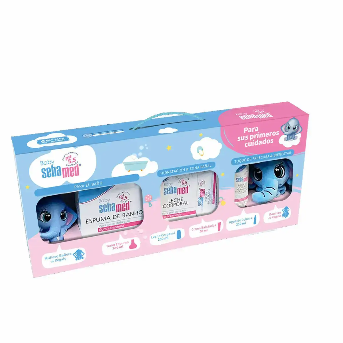 Lot d hygiene sebamed baby elephant 6 pieces _6863. DIAYTAR COTE D'IVOIRE - Où Choisir est un Acte d'Amour pour le Côte d'Ivoire. Explorez notre boutique en ligne et choisissez des articles qui célèbrent la culture et l'artisanat du pays.