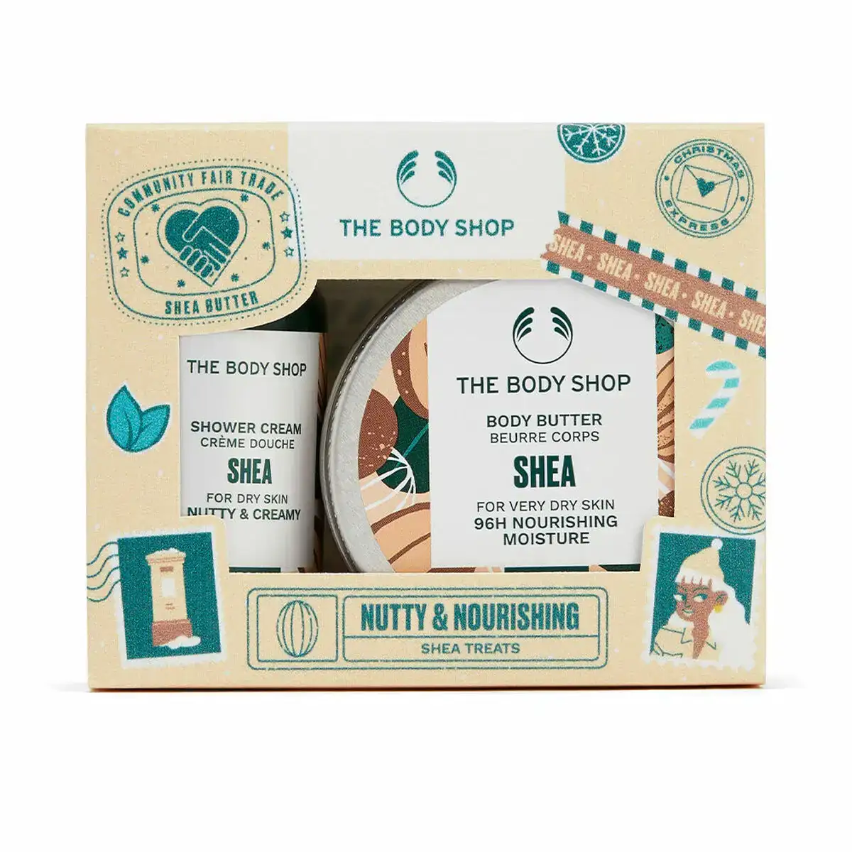 Lot d hygiene the body shop nutty nourishing 2 pieces_8500. DIAYTAR COTE D'IVOIRE - Où la Tradition s'Harmonise avec le Moderne. Parcourez notre gamme diversifiée et choisissez des produits qui révèlent l'âme du Côte d'Ivoire.
