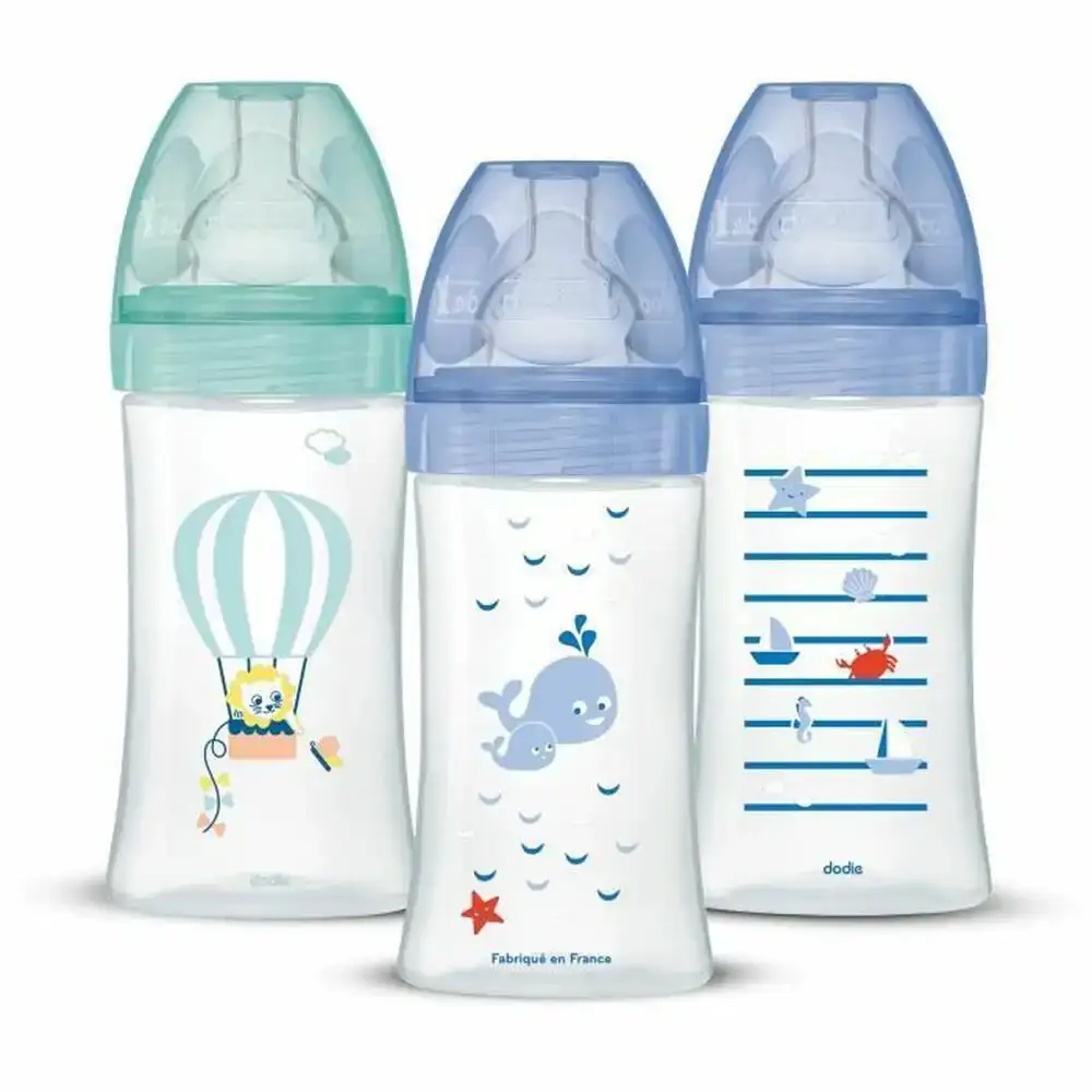 Lot de biberons dodie 3 uds 270 ml _3639. DIAYTAR COTE D'IVOIRE - L'Art de Vivre le Shopping Authentique. Découvrez notre boutique en ligne et trouvez des produits qui célèbrent la culture et l'héritage du Côte d'Ivoire.